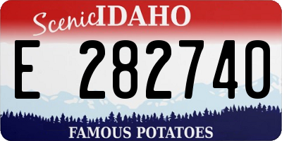 ID license plate E282740