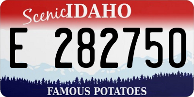 ID license plate E282750