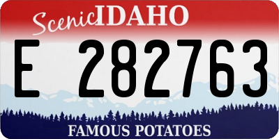 ID license plate E282763