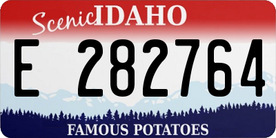 ID license plate E282764