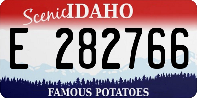 ID license plate E282766