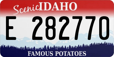 ID license plate E282770