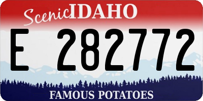 ID license plate E282772