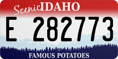 ID license plate E282773