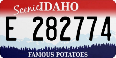 ID license plate E282774