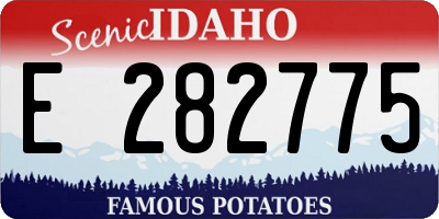 ID license plate E282775