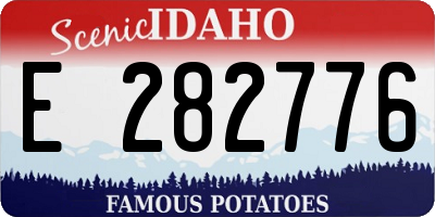 ID license plate E282776
