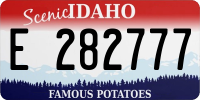 ID license plate E282777