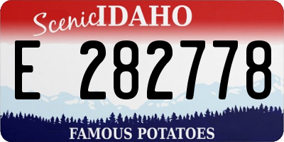 ID license plate E282778