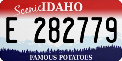 ID license plate E282779