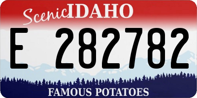 ID license plate E282782