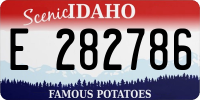 ID license plate E282786