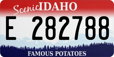 ID license plate E282788