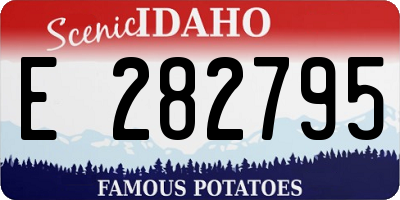 ID license plate E282795