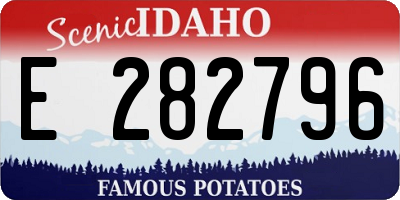 ID license plate E282796