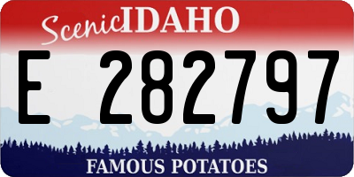 ID license plate E282797