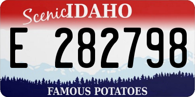 ID license plate E282798