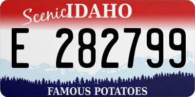 ID license plate E282799