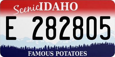 ID license plate E282805
