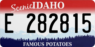 ID license plate E282815