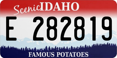 ID license plate E282819
