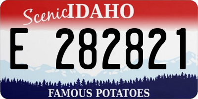 ID license plate E282821