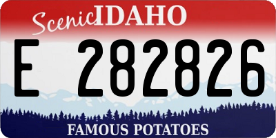 ID license plate E282826