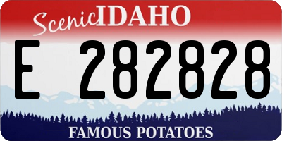 ID license plate E282828