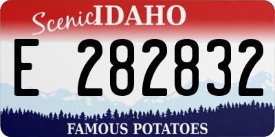 ID license plate E282832