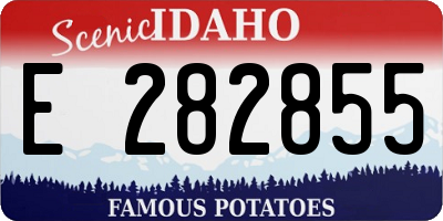 ID license plate E282855