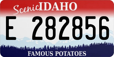 ID license plate E282856