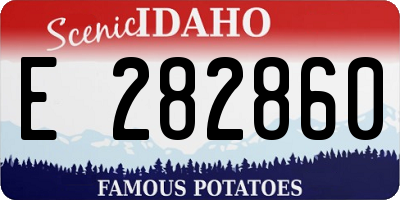 ID license plate E282860