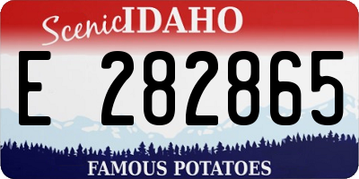 ID license plate E282865