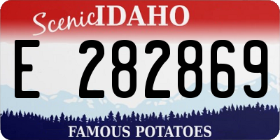 ID license plate E282869