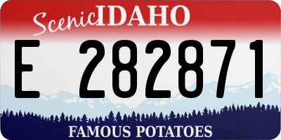 ID license plate E282871