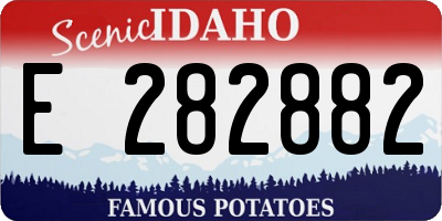 ID license plate E282882