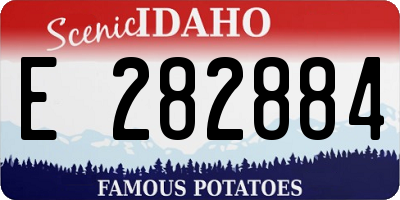 ID license plate E282884