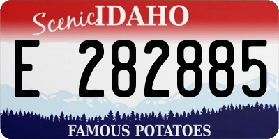 ID license plate E282885