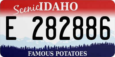 ID license plate E282886
