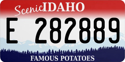 ID license plate E282889