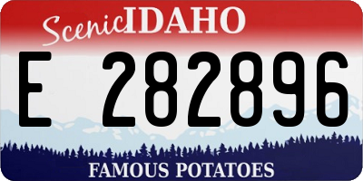 ID license plate E282896