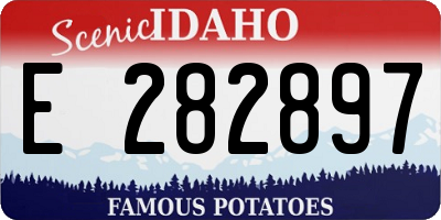 ID license plate E282897