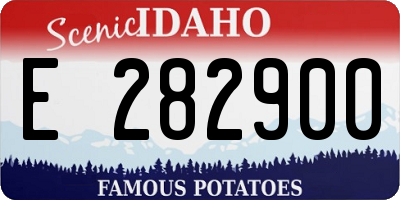 ID license plate E282900