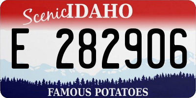 ID license plate E282906