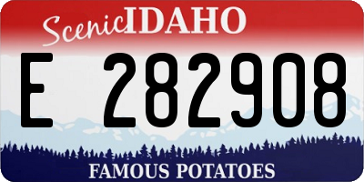 ID license plate E282908