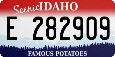 ID license plate E282909