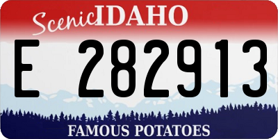 ID license plate E282913