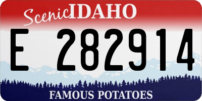 ID license plate E282914