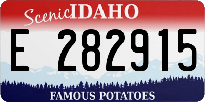 ID license plate E282915