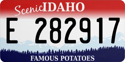 ID license plate E282917
